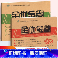 [正版]全优金卷二年级下册语文数学2本套装 RJ人教版教辅导书 小学3年级下册语数试卷单元测试月考卷子期中期末试卷子同