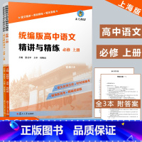 [正版]2021年上海高中语文精讲与精练 统编版必修上册 课文精讲+课后精练+期末真卷+参考答案 上海高中语文同步辅导