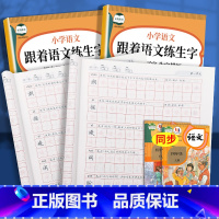 四年级上册+下册[语文+英语]全套共4本 [正版]四年级五年级小学生同步语文练字字帖人教版一年级二年级上册下册字帖每日一