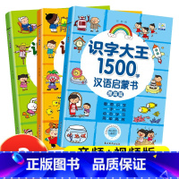 识字大王1500字(全3册)音频+视频版 [正版]识字大王1500字汉语启蒙书音频视频有声版全套3册学前幼儿园认字早教书