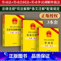 [正版]2023新版劳动法+劳动合同法+劳动争议调解仲裁法注解与配套含司法解释注释劳动纠纷法律法规法条法律基础知识书籍