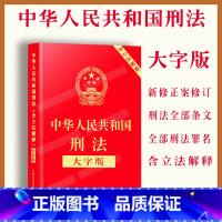 [正版]2023适用刑法大字版中华人民共和国刑法含解释大字版32开刑法法律法规刑法罪名刑法单行本条文主旨中国刑法律