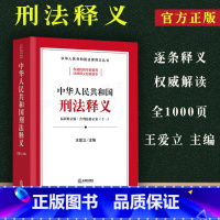 [正版] 新版中华人民共和国刑法释义含刑法修正案十一王爱立刑法法律法规逐条释义法律及诶是刑法修正案1-11中国刑法法条