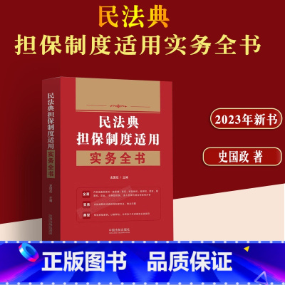 [正版] 版 民法典担保制度适用实务全书 史国政 担保制度解释基础理论 担保规则适用 担保法实务 中国法制出版社978