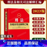 [正版] 2023刑法及相关司法解释汇编法律法规 刑法相关法律法规 刑法总则适用范围 犯罪刑罚 立案标准 刑法各类罪名