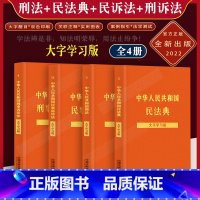 [正版]4本套民法典+刑法+民事诉讼法+刑事诉讼法新书中华人民共和国刑法民法典诉讼法法律法规条文注释案例指引大字版法律