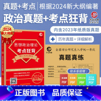 考研政治 [正版]新版晋远备考2024考研政治历年真题试卷思想政治理论考点狂背组合套装10年考研政治真题一年一册核心知识