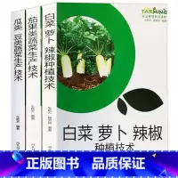 [正版]3册 白菜萝卜辣椒种植技术茄果类瓜类豆类蔬菜生产技术黄瓜茄子番茄豆角蔬菜种植栽培大全科学用掌握栽培要点农业农作