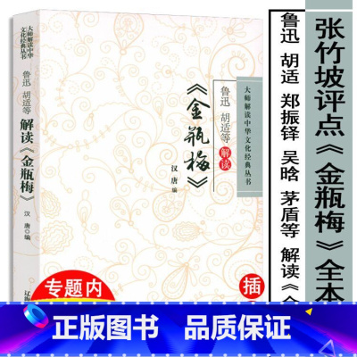 [正版]张竹坡鲁迅胡适等解读金瓶梅插图版 名家点评金瓶梅秋水堂刘心武评点批评全本金瓶梅词话书籍