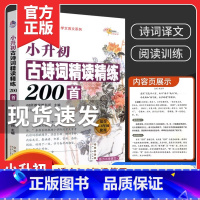 68所 古诗词精读精练200首 小学升初中 [正版]新版小升初古诗词精读精练200首教学456年级适用小学生古诗词起步阅