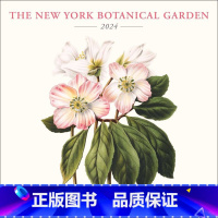 [正版]纽约植物园 2024年挂历 花卉插画 英文原版 园艺手绘图集 新年进口日历 New York Botanica