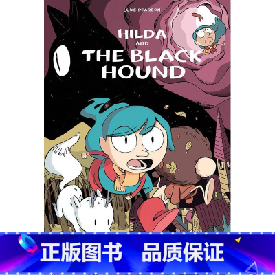 [正版]英文原版 希尔达4:希尔达与黑色猎犬 Netflix动画原著漫画 Hilda and the Black Ho