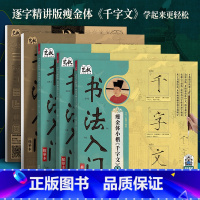 5册 瘦金体小楷千字文123+瘦金体小楷基础笔画+书法控笔训练描摹本·软笔小楷 [正版]书法控笔训练描摹本软笔小楷毛笔书