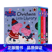 [正版]小猪佩奇圣诞节手掌书4册 peppa pig Christmas Little Library 英文原版绘本粉