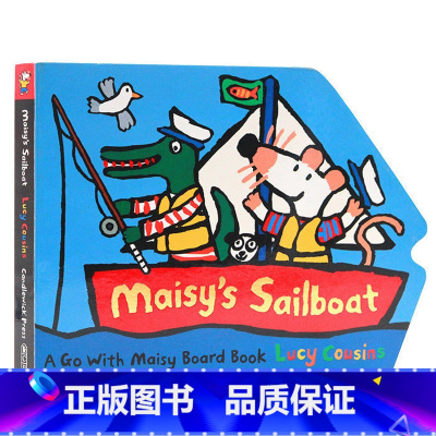 帆船 [正版]小鼠波波 maisy英文绘本 交通工具造型书6册 英文原版绘本纸板书 Maisy's Fire Engin