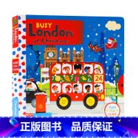 [正版]Busy系列 圣诞节繁忙的伦敦Busy London at Christmas英文原版绘本低幼英语启蒙早教机关