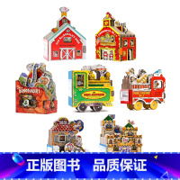 迷你屋系列7册 [正版]迷你屋绘本 school bus 迷你机关书 mini house wheels 英文原版绘本神