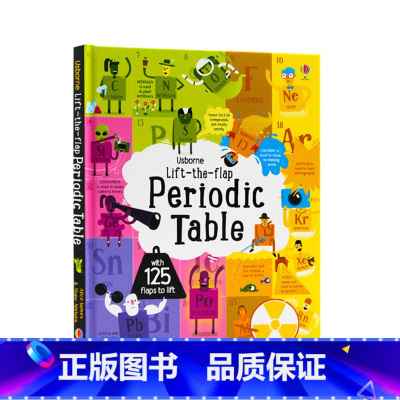 [正版]Usborne Lift-the-flap Periodic Table 元素周期表 进口英文原版 幼儿童启蒙