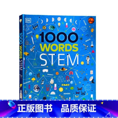 [正版]dk1000词进口英文原版 1000个科学词汇 1000 Words STEM DK儿童科普英语单词学习 插