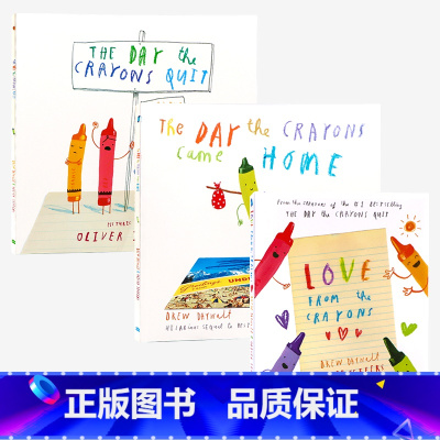 [正版]小蜡笔大罢工3册英文原版绘本The Day The Crayons Quit/Came Home名家Olive