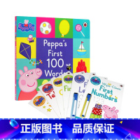 [正版]进口英文原版 Peppa Pig First 100 Words 小猪佩奇100个单词纸板书 Wipe-Cle