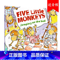 [正版]fivelittlemonkeys 五只小猴子在床上蹦蹦跳平装 英文原版绘本 Five Little Monk