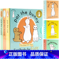 [正版]patthebunny 拍拍小兔子绘本3册盒装 Pat the Bunny puppy cat 英文原版绘本香