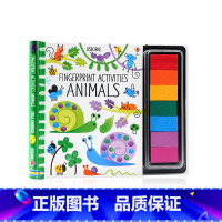 [正版]进口英文原版 手指印画活动书 动物 Fingerprint Activities Animals 螺旋装帧 儿