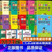 十本套装 初中通用 [正版]PASS 绿卡 2023图解速记初中英语词汇高频版2000词+500词 第10次修订 中考英