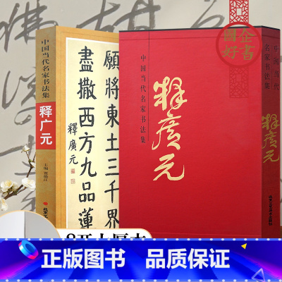 [正版]书法书 中国当代名家书法集 释广元 毛笔书法 成人临摹书法练字 北京工艺美术出版社 书法系列书籍