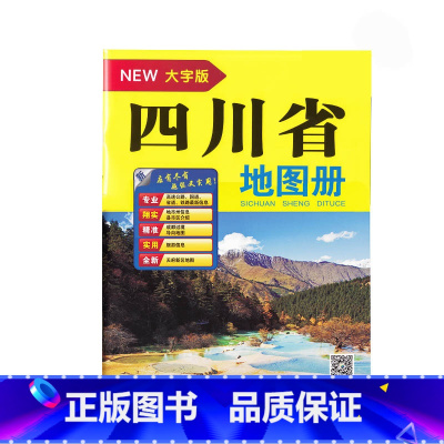 [正版]2022全新版四川省地图册(大字版)超大16开城区街道过境导向地图交通旅游景点地形政区 高速国道详细到乡镇村高