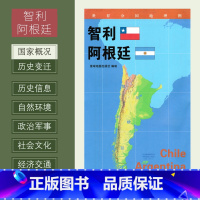 [正版]世界分国地理图 智利 阿根廷 政区图 地理概况 人文历史 城市景点 约84*60cm 双面覆膜防水 折叠便携袋