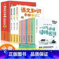 9册语文知识+诗词名句 [正版]全3册拿来就用的语文知识手册漫画思维导图版语文基础知识手册小学语文知识大全语文基础知识强