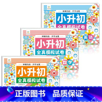 全3册 小学升初中 [正版]小升初全真模拟试卷全3册数学语文英语三册共54套原创题改编题创新题冲刺名校升学无忧全真模拟真