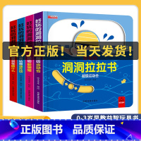 猜猜我在做什么洞洞拉拉书[主图款全4册] [正版]好玩的洞洞拉拉书4册 儿童洞洞书玩具早教触摸书幼儿宝宝推拉书 立体翻翻