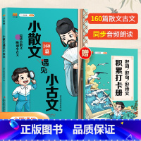 [赠打卡本]小散文遇见小古文 小学通用 [正版]小散文遇见小古文一二三四五六年级语文通用版小学生古文观止100课篇每日一