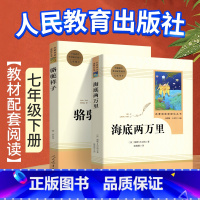 七下家长选择[人教完整版]海底两万里+骆驼祥子 2本 [正版]海底两万里人民教育出版社数原著初中生七年级下册必课外读阅读