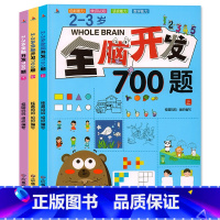 2-3岁全脑开发700题(全3册) [正版]全脑开发700题2-3岁思维训练3-4岁4-5岁5-6岁幼儿左右大脑潜能开发