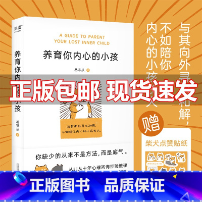 [正版]养育你内心的小孩 丛非从 心理自助自我疗愈成长 亲密关系 安全感 价值感 人生的意义 内心强大 心理学书籍