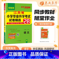 语文 小学升初中 [正版]小升初真题卷2024语文江苏省小学毕业升学考试试卷精选小考总复习知识大集结辅导书测试卷考必