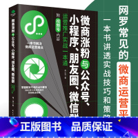 [正版]微商涨粉、小程序、公众号、朋友圈、微信群运营推广实战一本通电商引流涨粉要领运营学习流量变现渠道推广要领经典电商