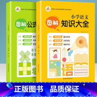 [正版]小学语文图解知识大全+小学数学图解公式定理大全1-6年级通用人教版一二三四五六年级基础知识宝典重点定律速查速记