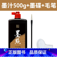 500g+1支毛笔(赠1墨碟) [正版]墨汁墨水墨点毛笔字帖初中生高中生大学生小学生成人初学者练字书法大瓶墨汁墨液500