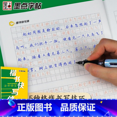 [正版]墨点字帖楷书快写强化控笔训练字帖钢笔字帖楷书练字小学儿童练字大学生成人初学者硬笔书法正楷练字帖成年小学生楷书快