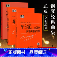 [正版]满2件减2元全3册车尔尼钢琴初级练习曲作品599 车尔尼钢琴流畅练琴曲作品849 车尔尼钢琴快速练习曲作品29