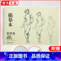 [正版]伯里曼速写描摹本练习册人体结构绘画教程书人物画手线面头骨骼肌肉局部五官临摹零基础入门自学超级技法经典美术高联考