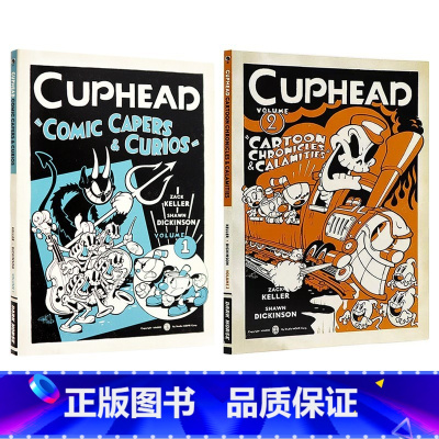 [正版]茶杯头漫画书 Cuphead Volume 2册 英文原版 冒险故事小说 惊险刺激的冒险 肖恩·迪金森绘制