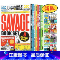 [正版]2021年全新版 Horrible Histories 可怕的历史英文原版 8册盒装 插图历史故事书 儿童桥梁