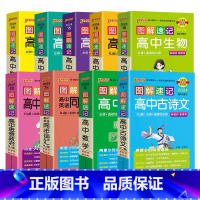 [全10册]语数英物化生政史地 高中通用 [正版]2024新版绿卡图解速记高中语文英语数学物理化学生物政治历史地理素材积