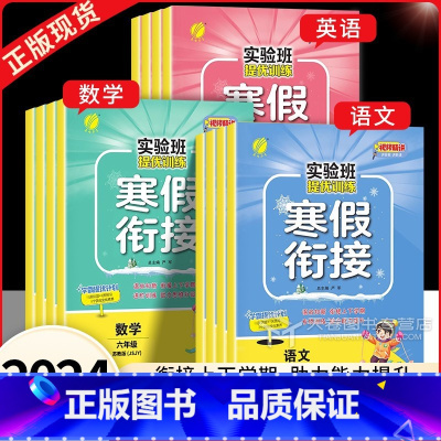 [3本]语文+数学+英语 小学三年级 [正版]2024版 实验班提优训练寒假衔接一年级二年级上册三年级四年级五年级上六年